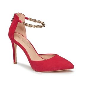 BCBGeneration Red Suede Heels Size 9